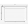 Mesa rectangular extensible de 140 a 200cm, color blanco| Modelo White